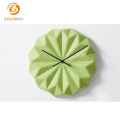 Polyester Fiber Decorative 3D Wall Clock